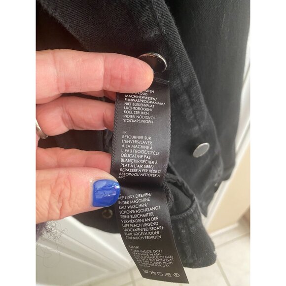 Liverpool Women's Black Denim Jacket Size L Powerflex - Picture 13 of 16
